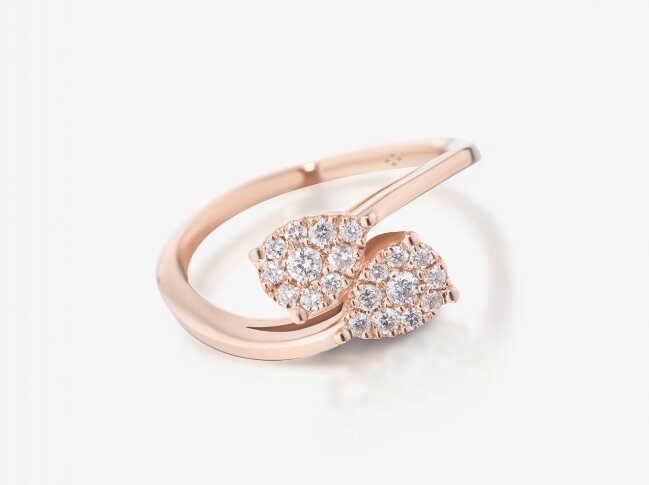 ubi maior diamonds magic goccia collection magic goccia collectione oro rosè e diamanti